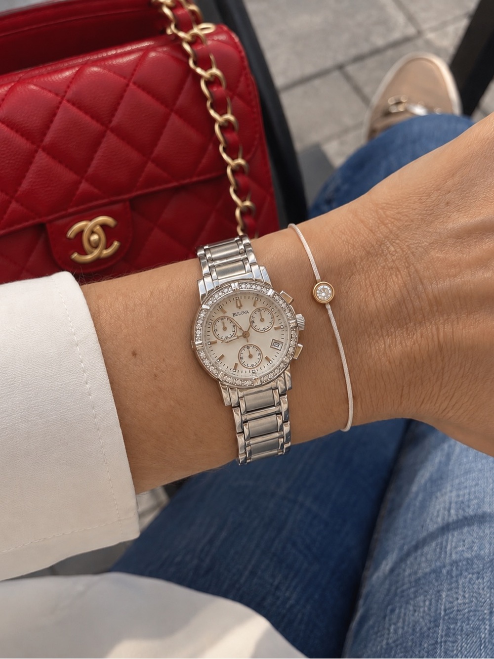 💯 Authentic • BULOVA Diamond Bezel Watch